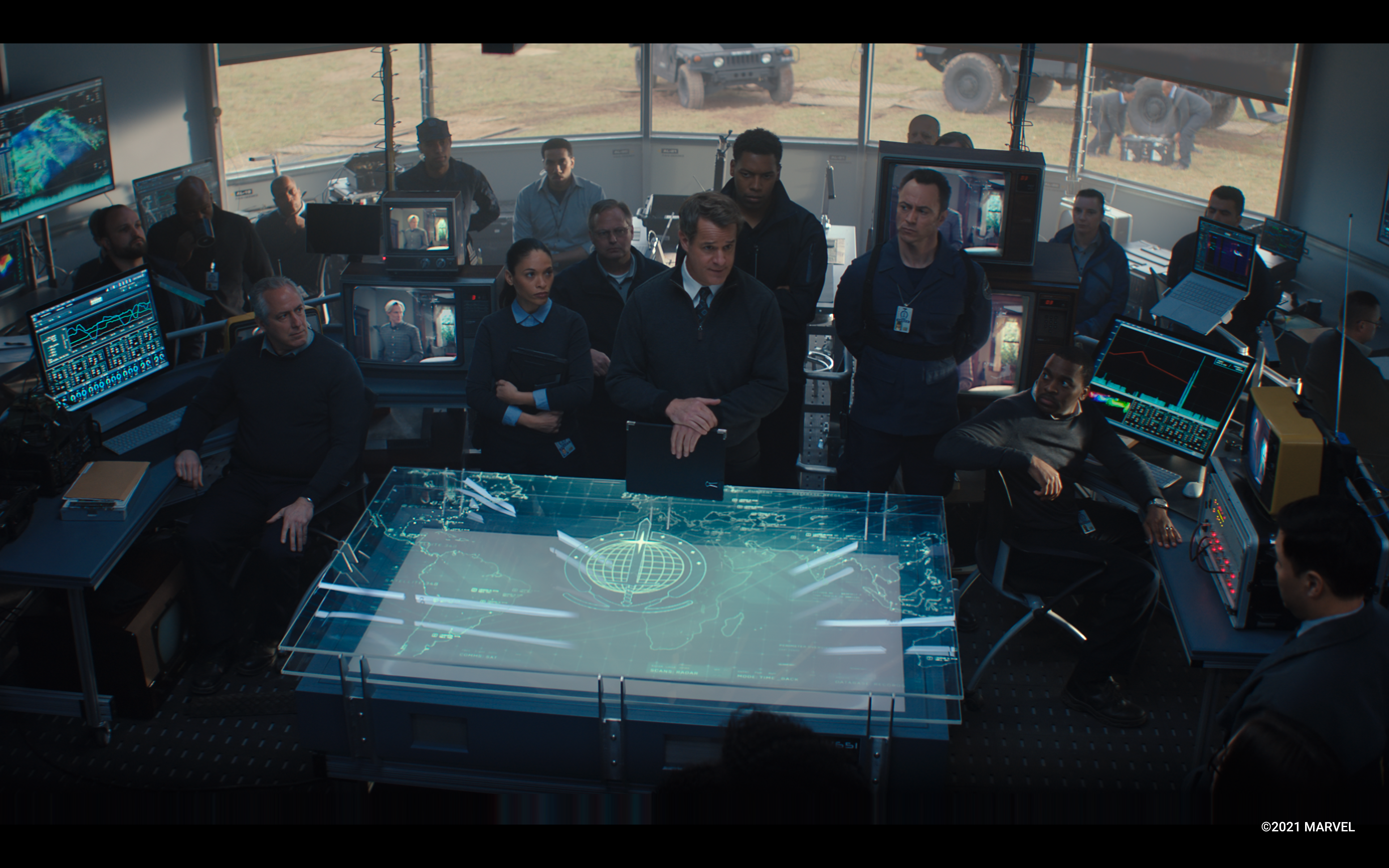 For Marvel's Wanda Vision, The Yard VFX has been in charge of compositing work, particulalry on screen overlays.
