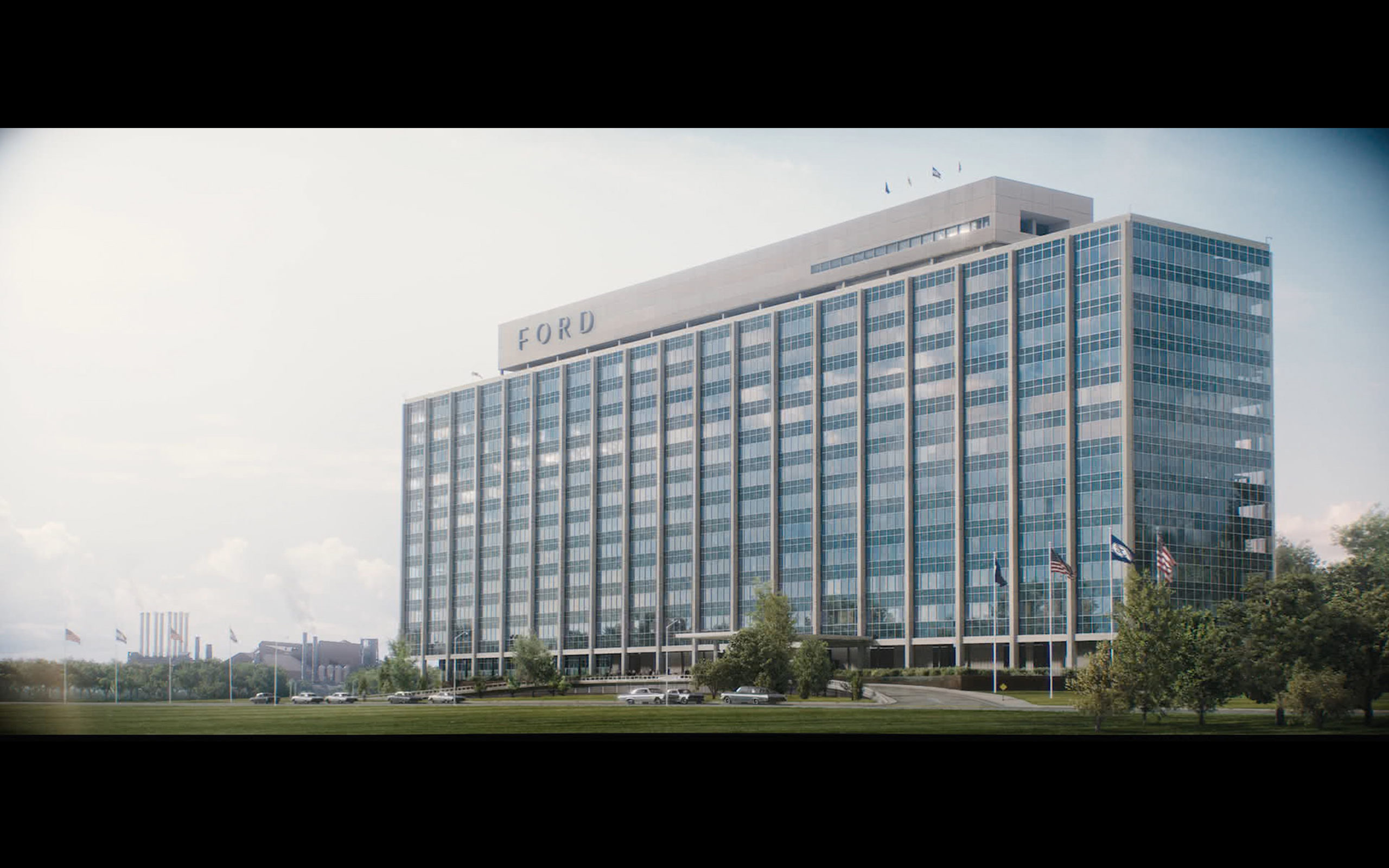 The Yard provided VFX work on Ford v Ferrari, including matte painting, CG assets, and CG environment.