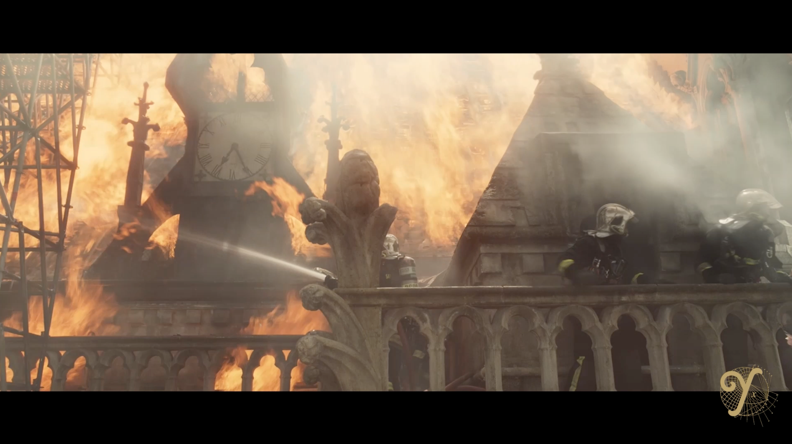 Making of VFX for Notre Dame on Fire, directed by Jean-Jacques Annaud and supervized by Laurens Ehrmann, winner of 2023 Cesar for best visual effects.