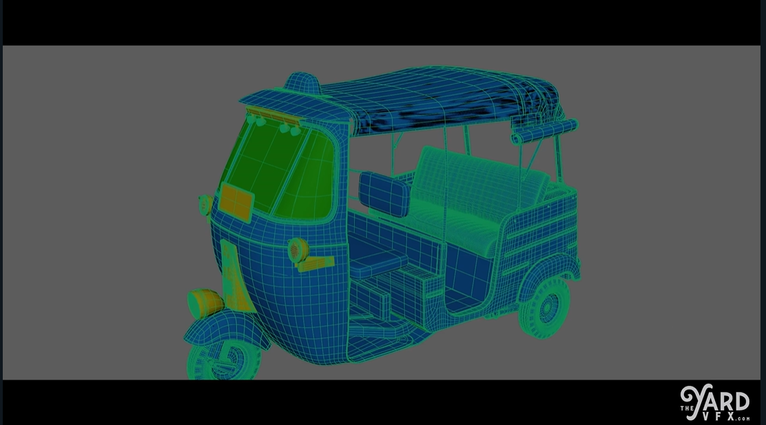For "The Gray Man", France-based VFX studio designed and animated a full CG tuktuk.