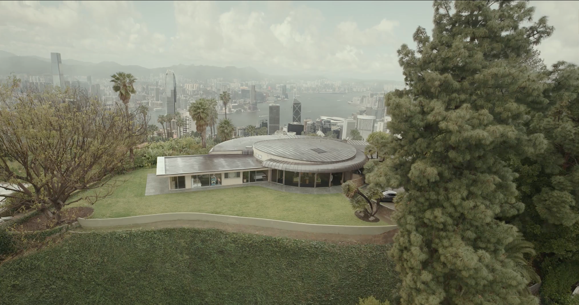 Final shot from The Gray Man, house set, done by The Yard VFX