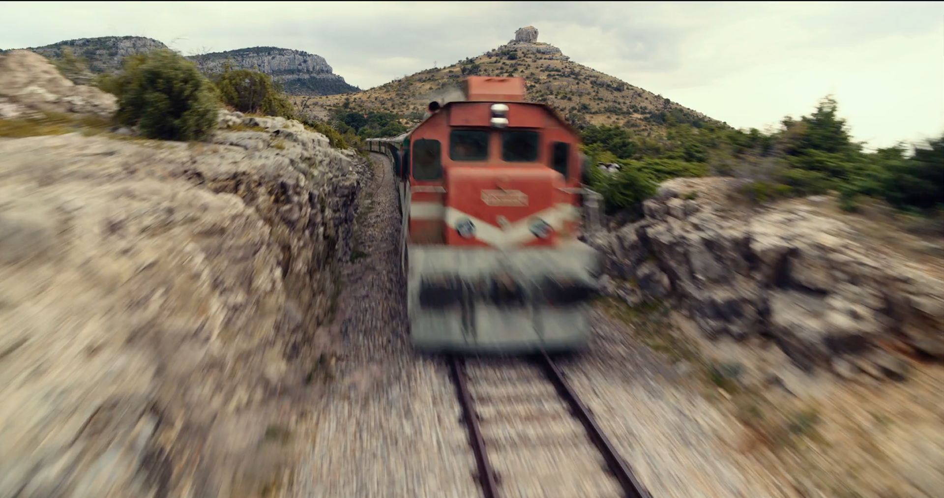 Final shot from train of The Gray Man with VFX works of The Yard