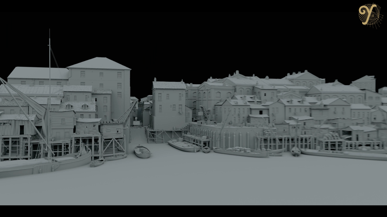 CGI shot of London from Enola Holmes 2 (Netflix) done by The Yard