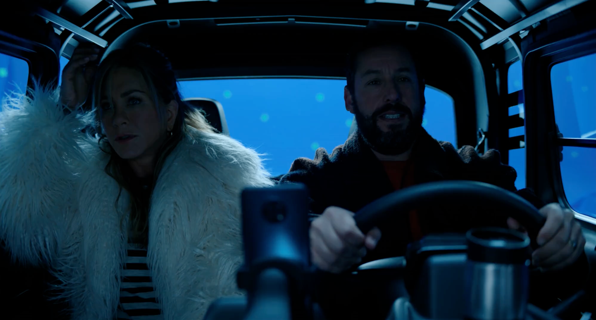 Live shot of Netflix 's Murder Mystery 2