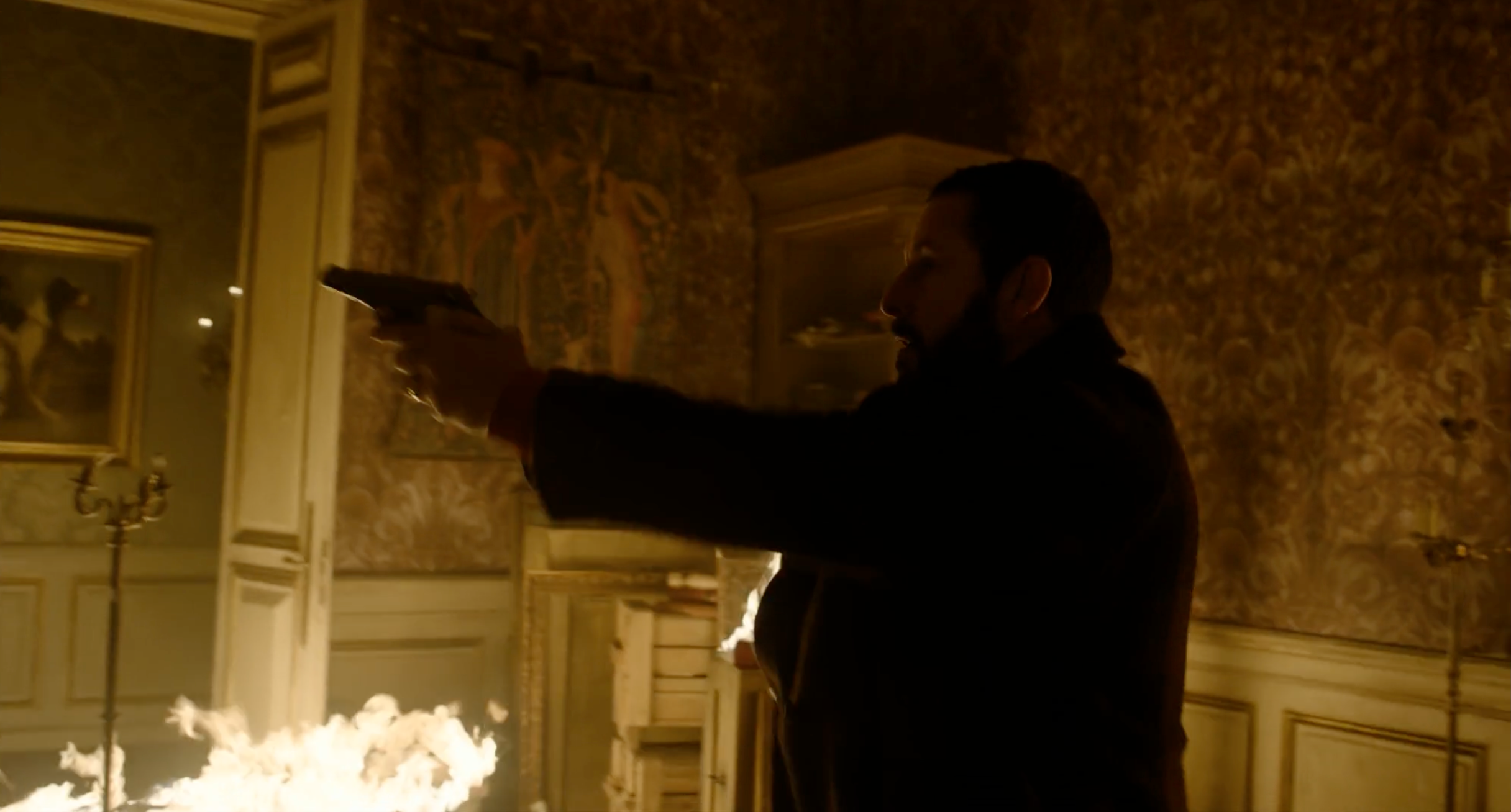 On set shot of Murder Mystery 2