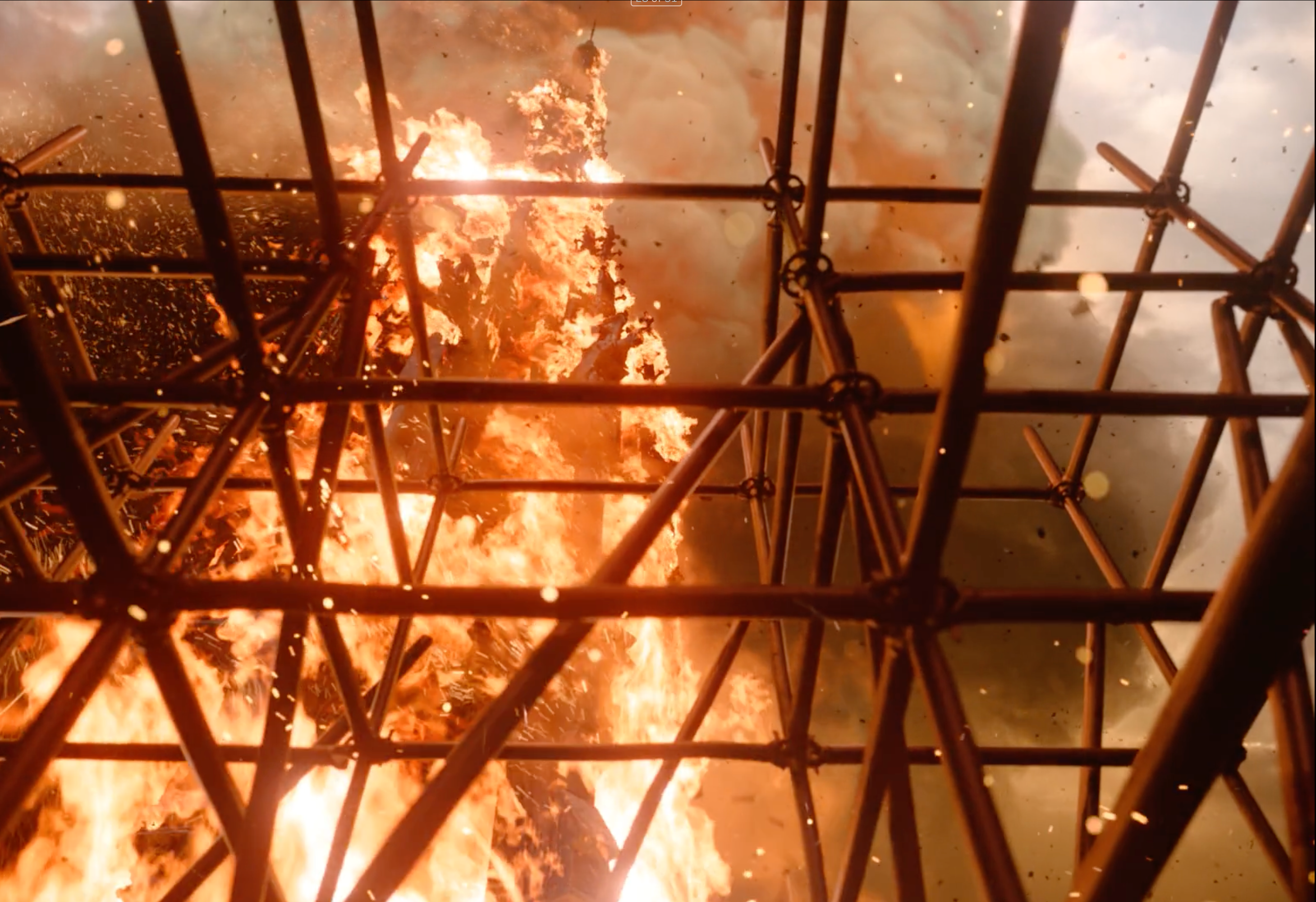 CG fire on Notre Dame series for Netflix, made by the FX team of The Yard VFX