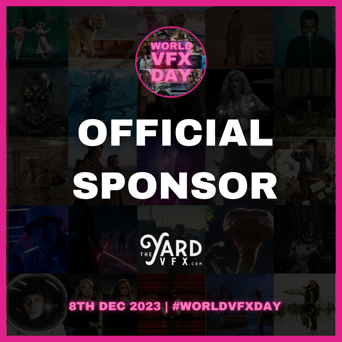 The Yard is proud to be an official sponsor of the first-ever global World VFX Day.