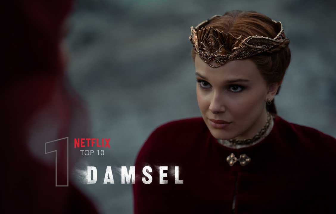 'Damsel', the latest Netflix's film for which The Yard provided VFX, has taken over the chart by reaching the #1 most viewed English film in just three days.