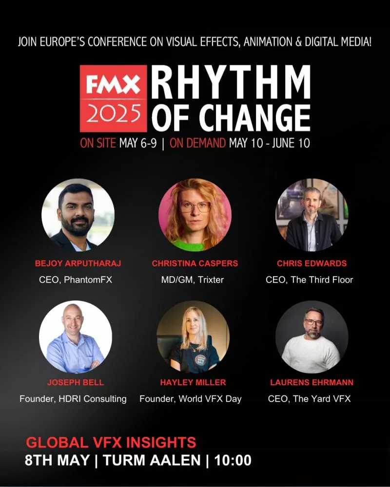 Laurens Ehrmann, founder and Senior VFX Supervisor at France-based VFX Studio The Yard, will participate in a roundtable organized by World VFX Day at FMX 2025, during which he will discuss global perspectives on the visual effects industry.