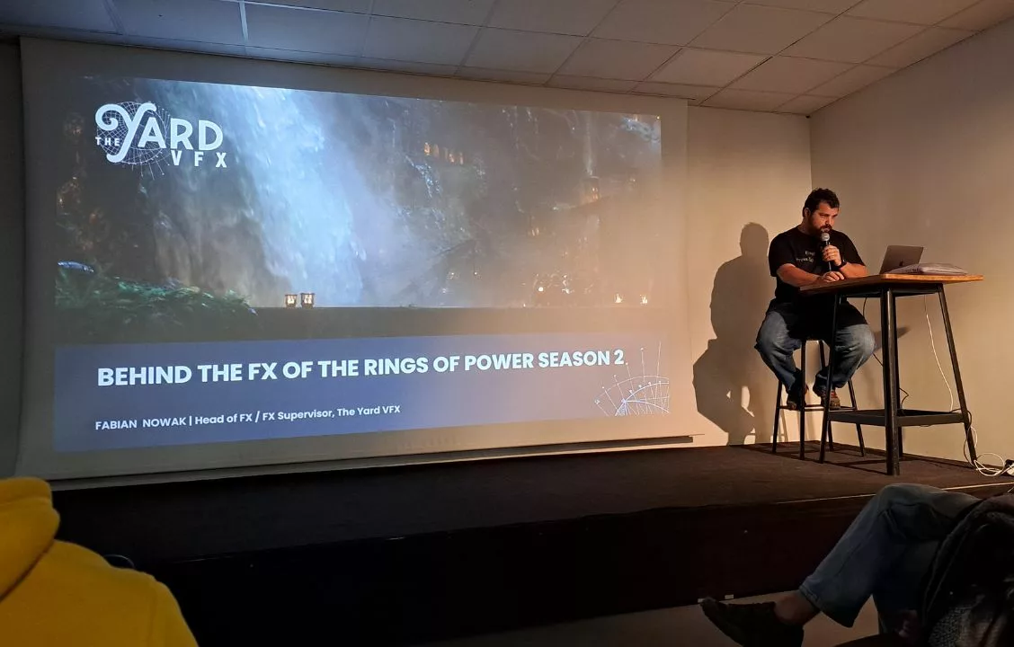 Fabian Nowak, Head of FX at Paris-based VFX studio The Yard, presented the FX work crafted on The Rings of Power Season 2.