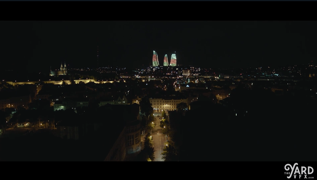 For "The Gray Man", the France-based VFX studio The Yard was in charge of creating 8 CG environments including multiple night skylines.