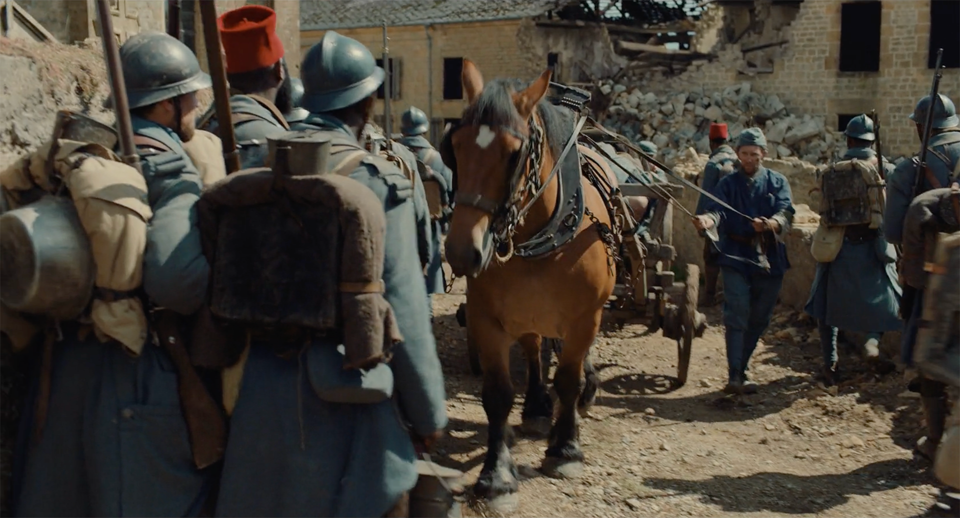 After shot with wall destruction from Father and Soldier, directed by Mathieu Vadepied - VFX by The Yard