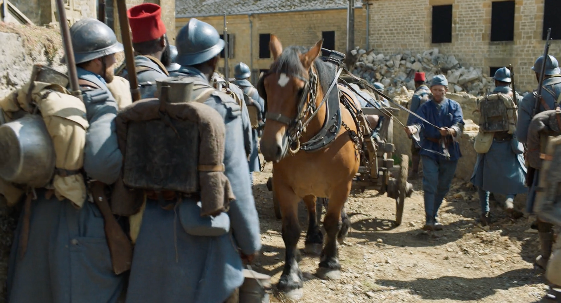 Initial shot from Father and Soldier, by Mathieu Vadepied