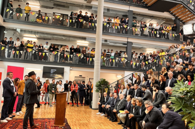 As a key strategic partner, The Yard team participated in the inauguration of ArtFX's new campus in Lille.