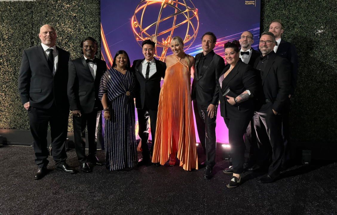 Harry Bardak, Head of VFX and Laurens Ehrmann, founder and Senior VFX Supervisor at The Yard, attended the 76th Emmy Creative Arts Ceremony with all the nominees of "All The LIght We Cannot See" in the Outstanding VFX category.