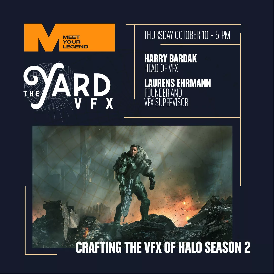 Come and join Laurens Ehrmann and Harry Bardak from the France-based VFX studio The Yard as they share insights on how they crafted the VFX of Halo Season 2
