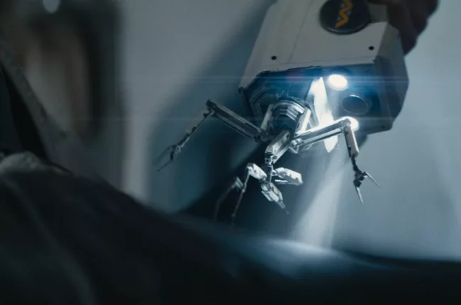 For Predator Badlands, The Yard team designed 3D concepts of the healing device used by Thia, the synthetic character.