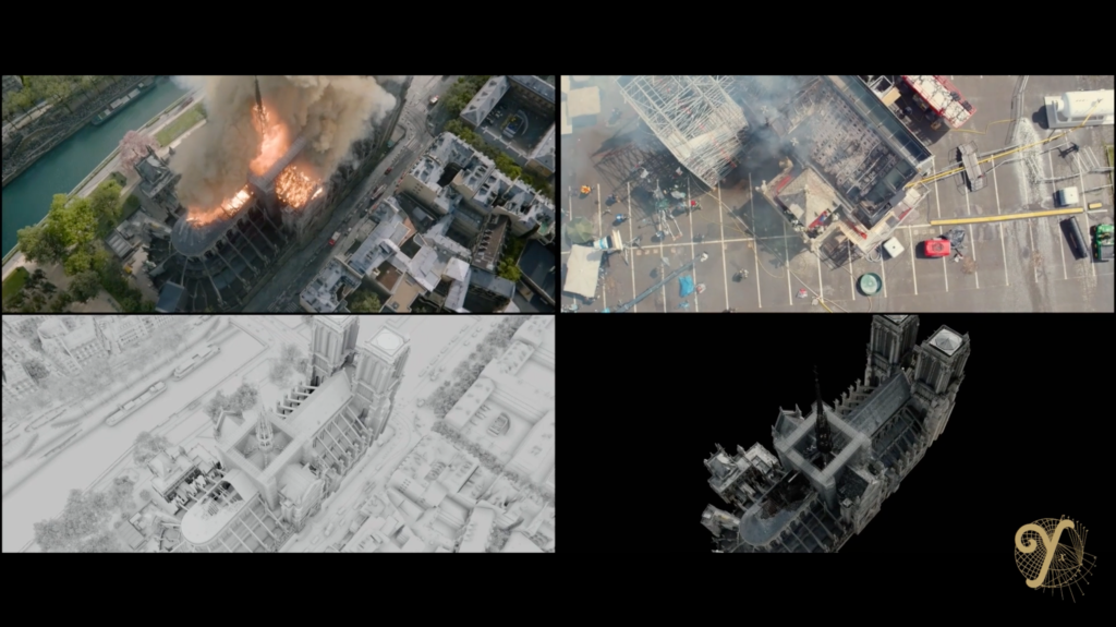 Making of the arerial views of Notre Dame on Fire, directed by Jean-Jacques Annaud, and VFX supervision by Laurens Ehrmann, founder of The Yard VFX, winner of 2023 Cesar for best visual effects.
