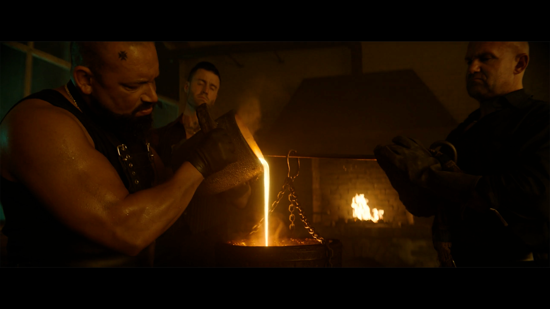 Final shot of John Wick : Chapter 4 featuring CG fire and melt liquid effects made by The Yard VFX.