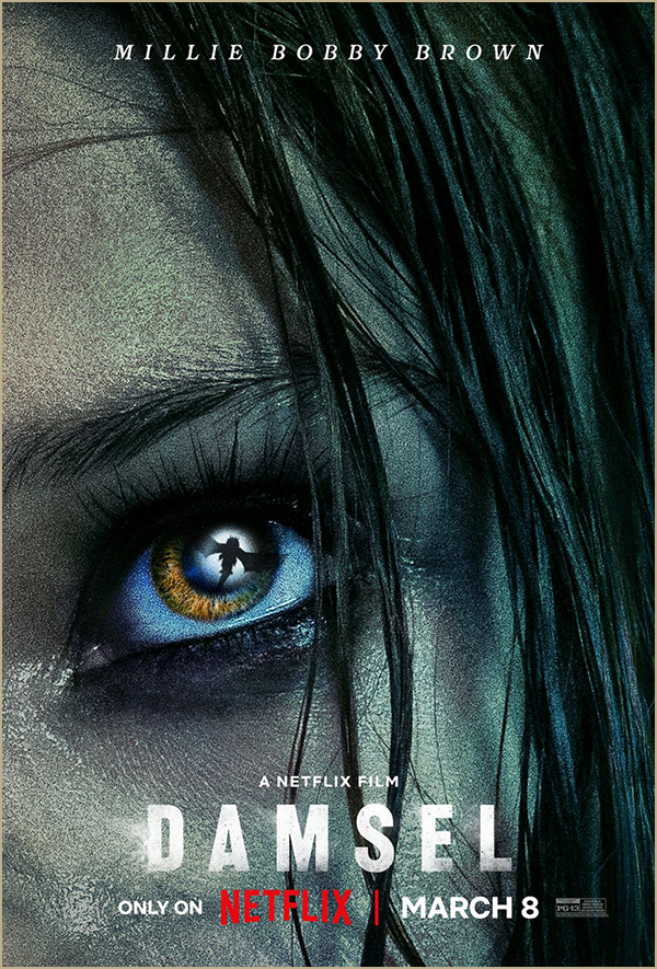 Damsel, the latest feature film directed by Juan Carlos Fresnadillo, starring Millie Bobby Brown, featuring The Yard's VFX work, is set to launch on Netflix on March 8th, 2024.