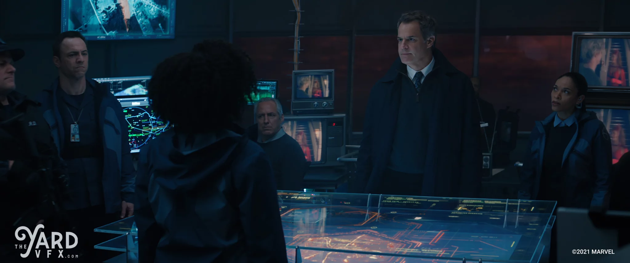 Official picture of Marvel's Wanda Vision, on which The Yard provided VFX including screen incrustation.