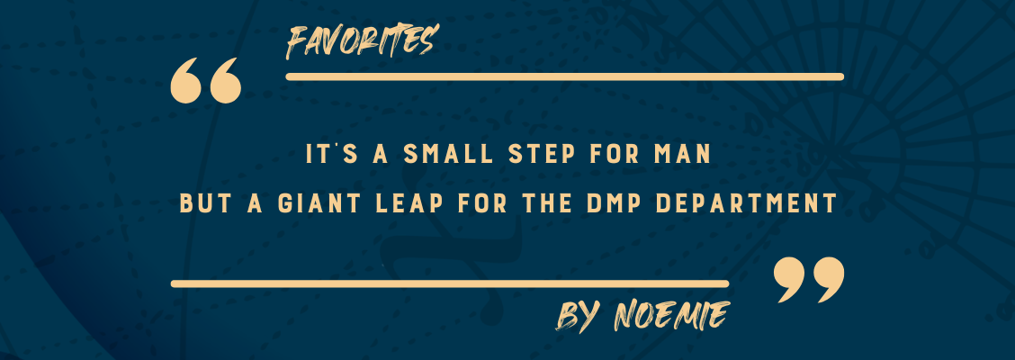 It's a small step for man for a giant leap for the DMP department
