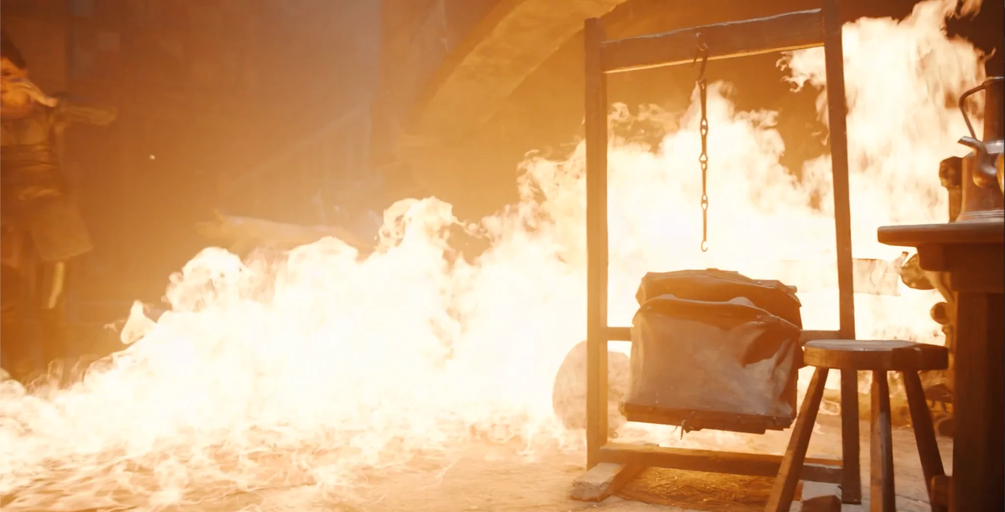 CG Fire and Fire FX Fire simulation for The Princess done by The Yard VFX