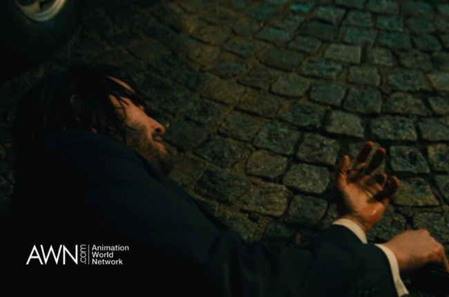 On John Wick : Chapter 4, the hundreds of finger removals have been undertaken by every VFX vendors involved on the project, including The Yard VFX.