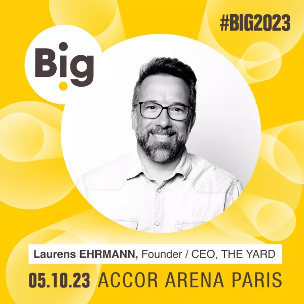 BIG-LaurensEHRMANN Laurens Ehrmann, Founder and CEO of The Yard, will speak at BIG 2023 event on how to attract French talent.