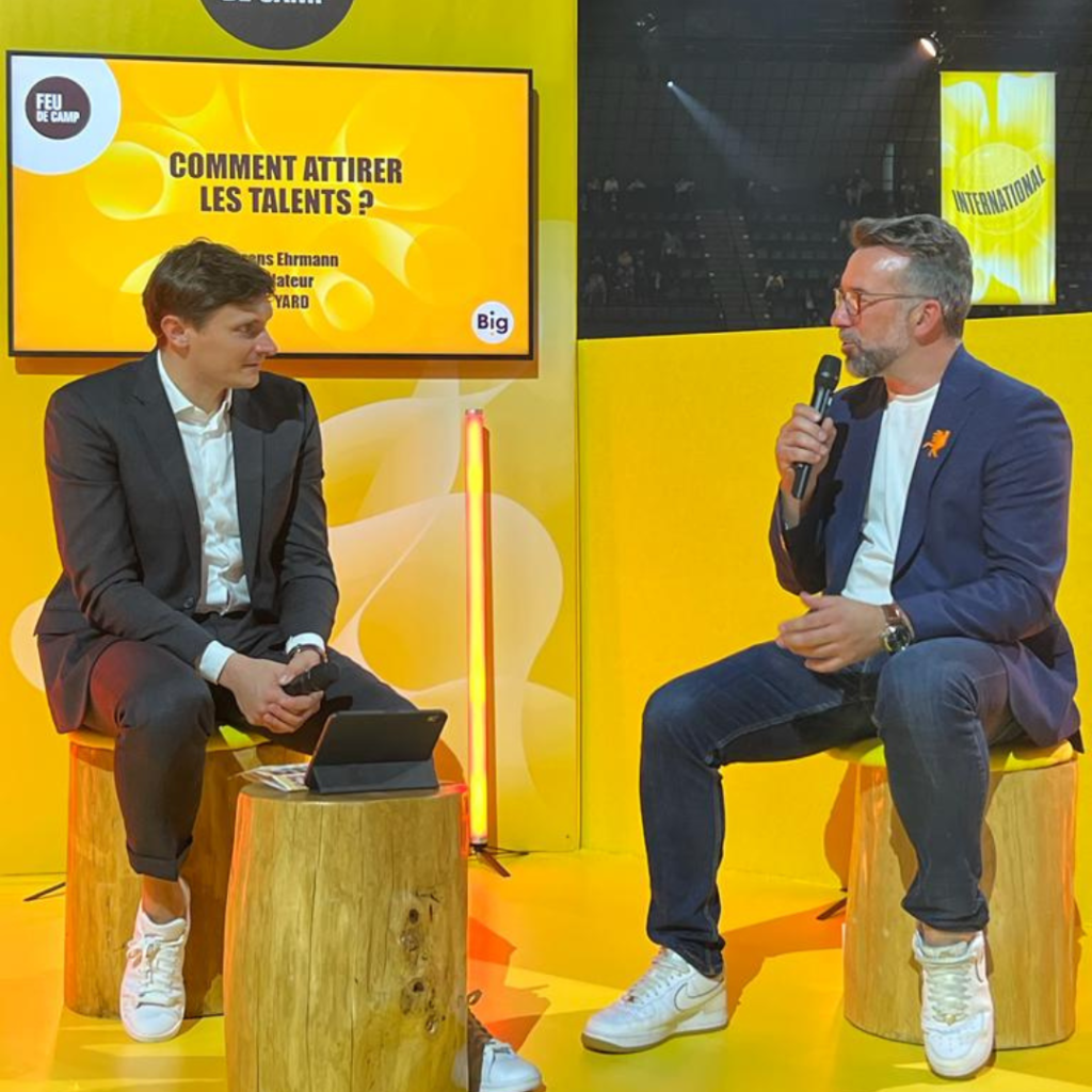 Laurens Ehrmann, Founder and CEO of The Yard, is interviewed at BIG 2023 on how to attract talent.