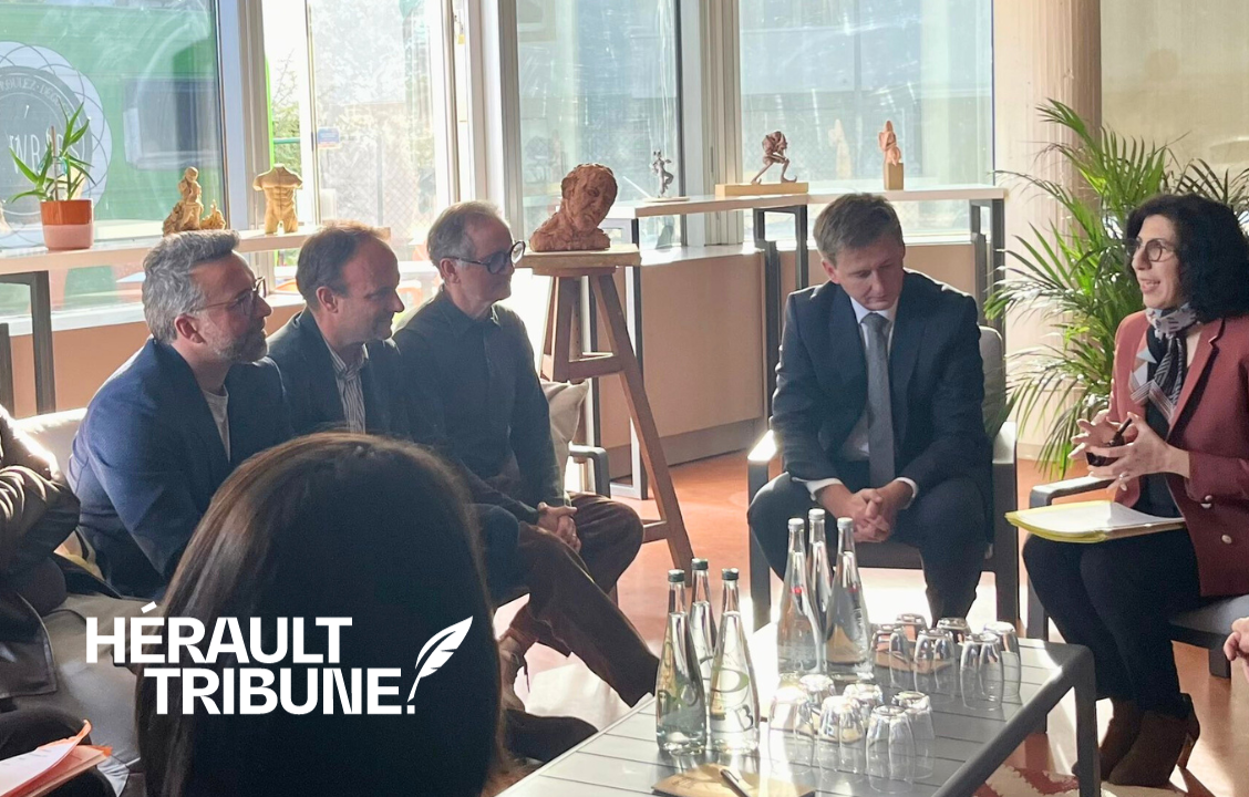 Laurens Ehrmann, CEO of The Yard, met with France's Minister of Culture, Rima Abdul-Malak, to discuss the future of the Occitanie's film industry, alongside the 10 other regional winners of the France 2030 call for projects "La Grande Fabrique de l'Image"