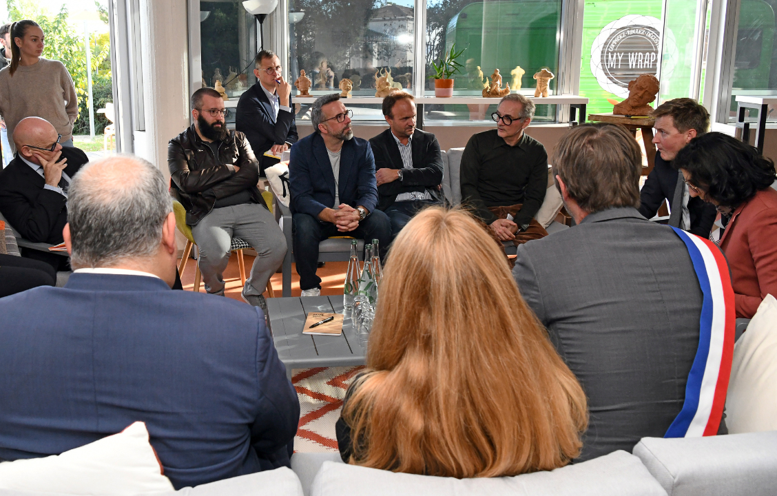 Laurens Ehrmann, CEO of The Yard, participated in a roundtable discussion with France's Minister of Culture, Rima Abdul-Malak, on the challenges of the growth of the filmmaking industry.