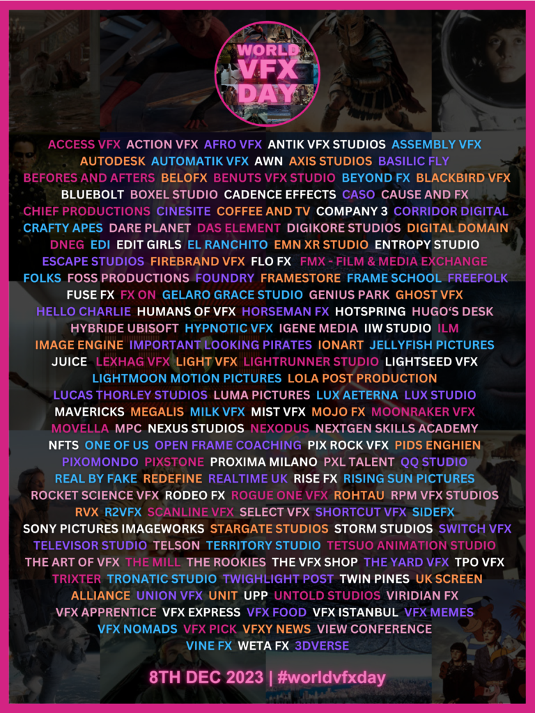 The Yard is part of the official supports of "World VFX Day", the first initiative bringing together the VFX community globally.