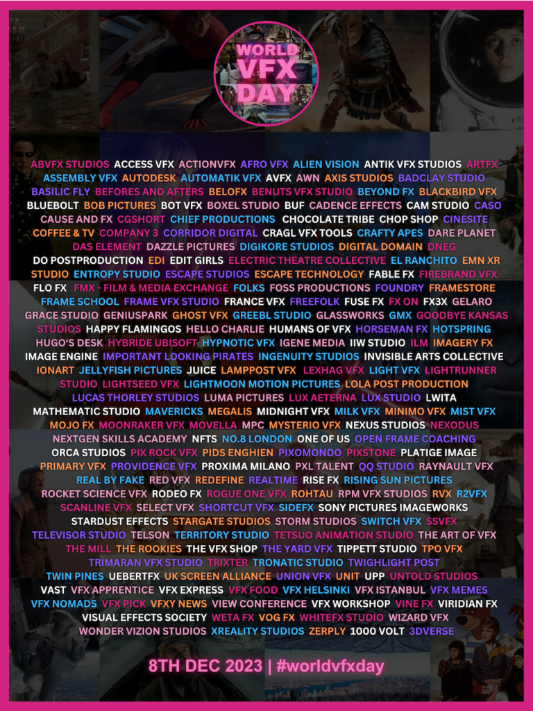 The Yard VFX is proud to support and sponsor the first-ever World VFX Day and is delighted to see ArtFX as part of the collective.