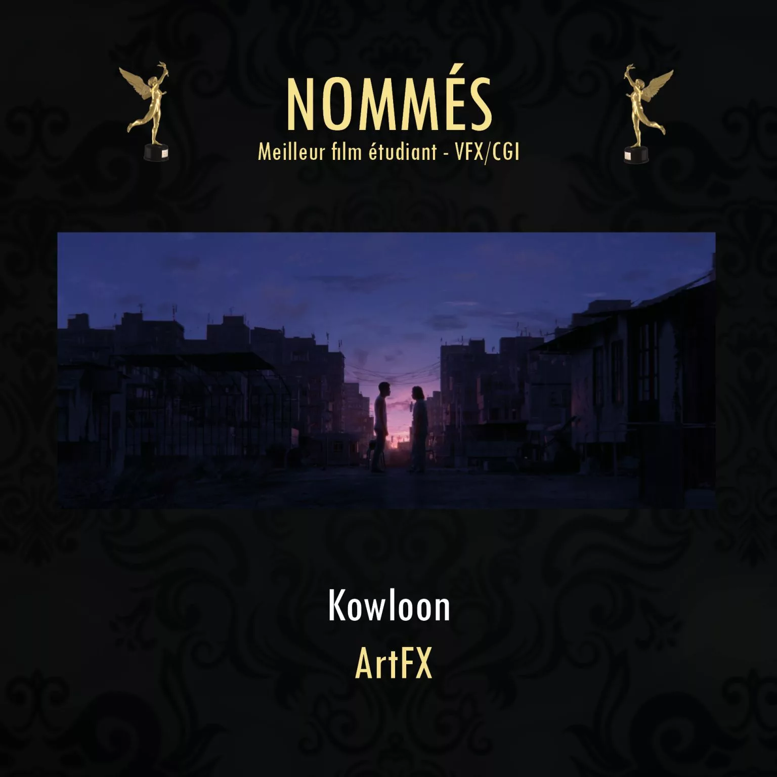 'Kowloon', ArtFX's Student VFX Film, is nominated to the 2024 Genie Award.