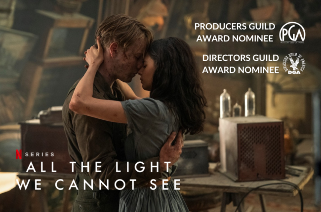 Director Shawn Levy and the production team of Netflix's 'All The Light We Cannot See' are respectively nominted to DGA and PGA Awards 2024.