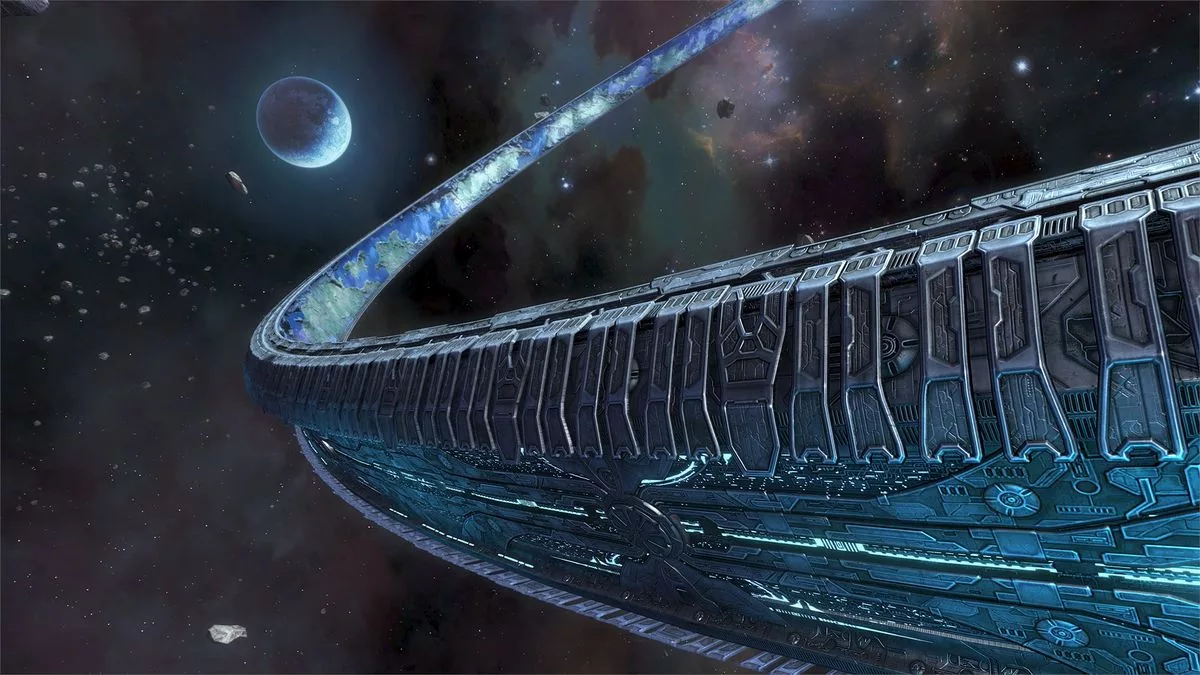 Installation 04 is the one of seven ring-shaped worlds created by an ancient race known as the Forerunners. These Halo rings, as they're called, hold profound significance within the lore, serving as both a setting and a symbol of immense power.