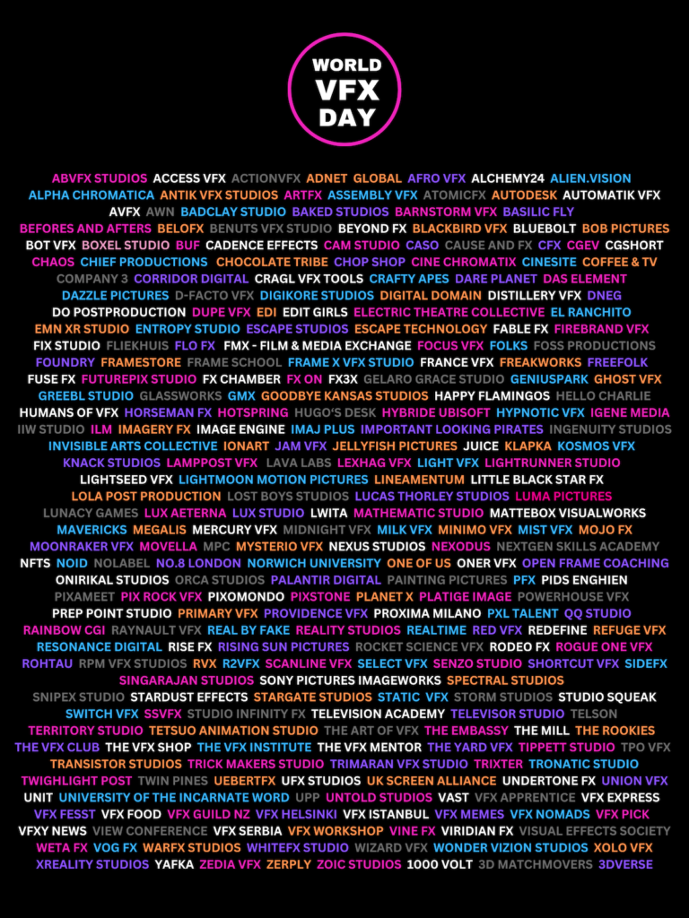 The French VFX studio The Yard sponsors the 2024 World VFX Day, an initiative that brings together the visual effects, animation, gaming and immersive community.