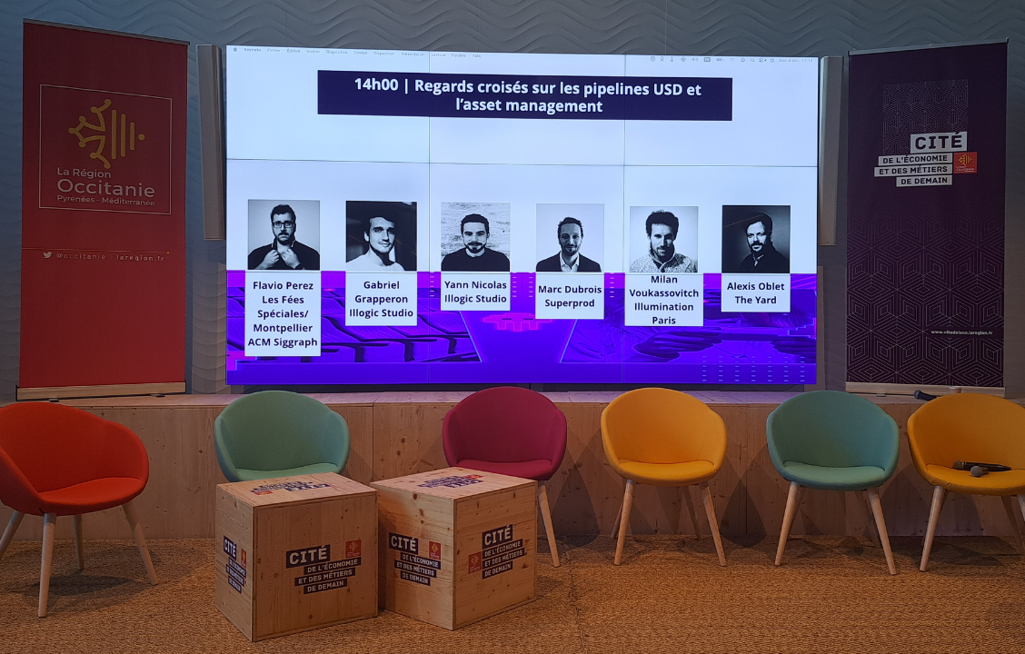 Panelists of the USD pipelines round tables included ACM Siggraph, Illogic Studios, Superprod, Illumination and The Yard.