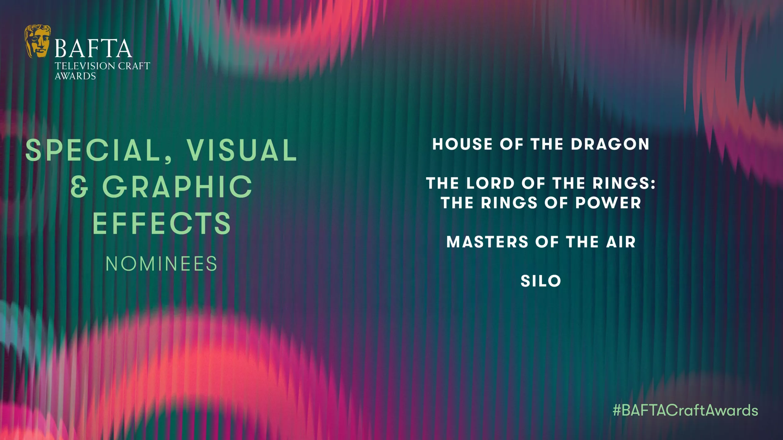 The Rings of Power Season 2 is nominated for the 2025 BAFTA Television Craft Awards in the Special, Visual, & Graphic Effects category. The France-based VFX studio The Yard provided extensive VFX services on the series.