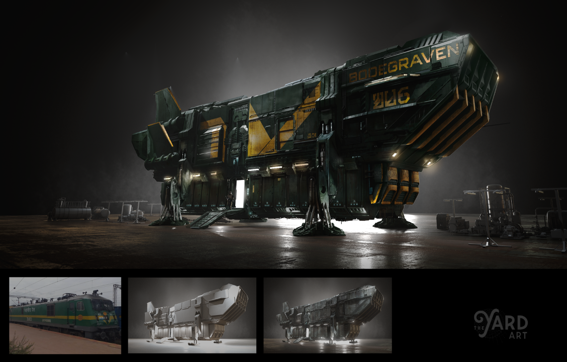 Discover the visual development work that the France-based VFX studio The Yard provided to craft spaceships and other vehicles for Halo Season 2.