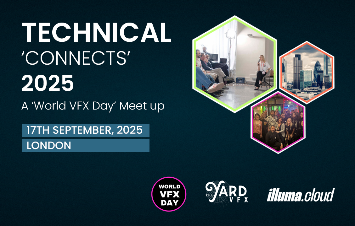 The Yard VFX London is proud to host the very first edition of a brand-new in-person meet up series of events, organized by World VFX Day.