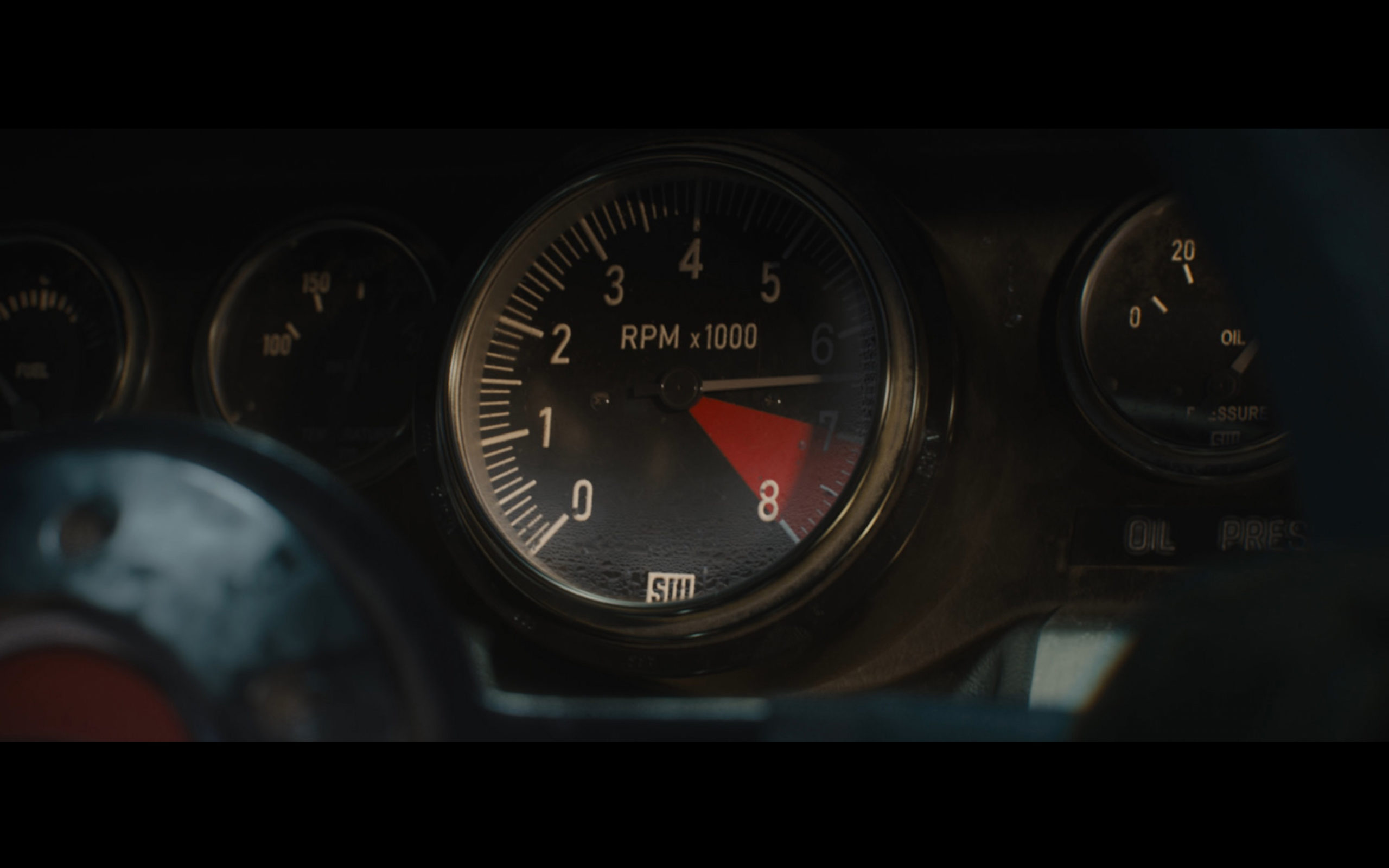The Yard provided VFX for Ford v Ferrari including the work on the car dashboard, with counter overlays, finger prints, buttons, aso