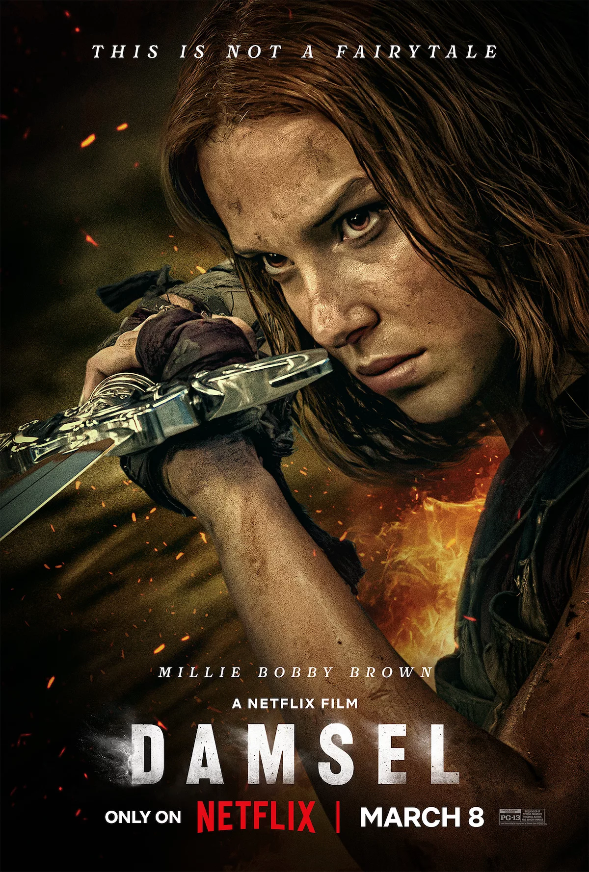 Netflix unveils the new poster for 'Damsel', the feature film directed by Juan Carlos Fresnadillo, for which The Yard provides VFX.