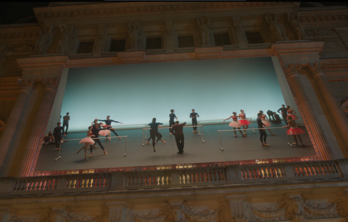 For Prime Video's series Etoile, the France-based studio The Yard took care of extensive compositing work by integrating giant screen on a theater front building.