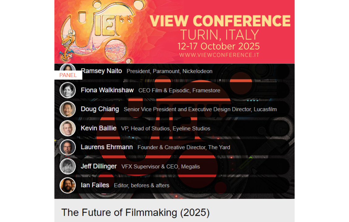 Laurens Ehrmann, founder and creative director at The Yard, will join a prestigious panel discussion on the future of filmmaking with reps of the largest studios in the world, including Lucasfilm, ILM, Framestore, Paramount and Nickelodeon.