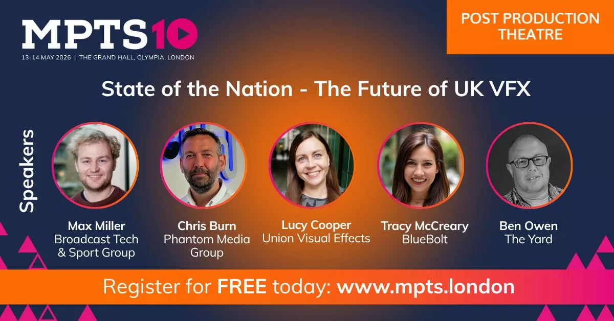 Ben Owen, Head of The Yard London, will be speaking in a panel discussion on the future of UK's VFX indistry at MTPS 2026.